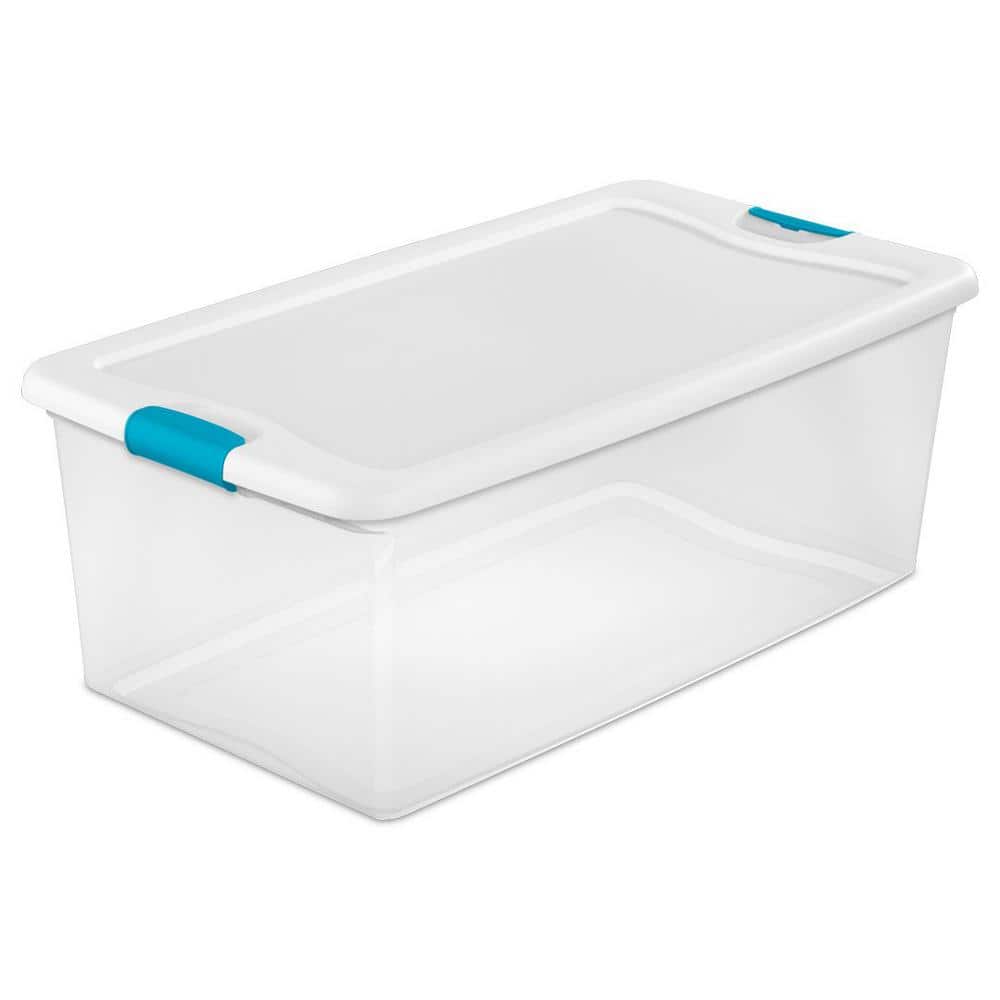 106 Quart Latching Storage Container (4 Pack) + 70 Quart Box (4 Pack) - Hercitys