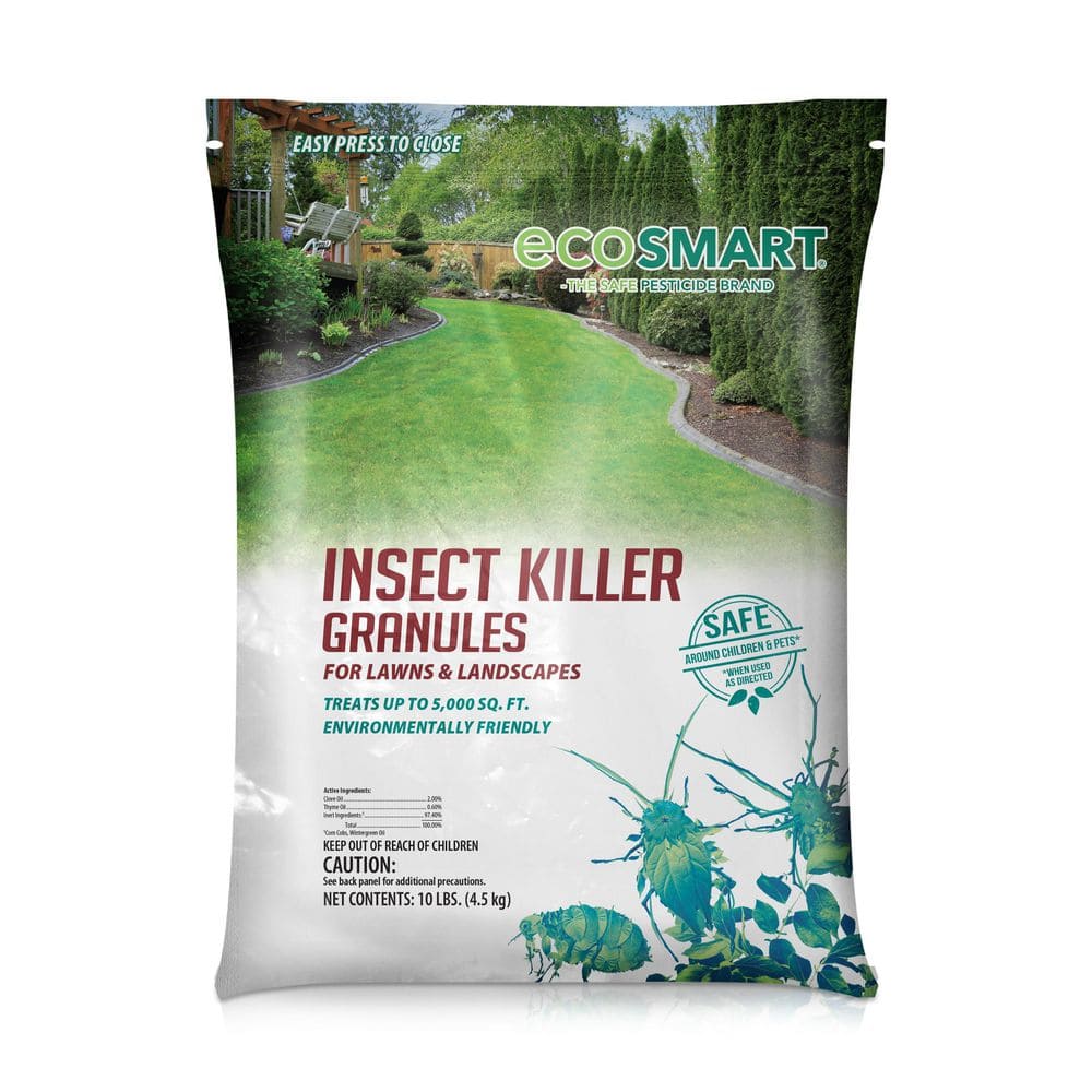 10 lbs. Bag Natural Plant-Based Insect Killer Granules for Lawns and Foundations Covers 5000 sq. ft. - Hercitys
