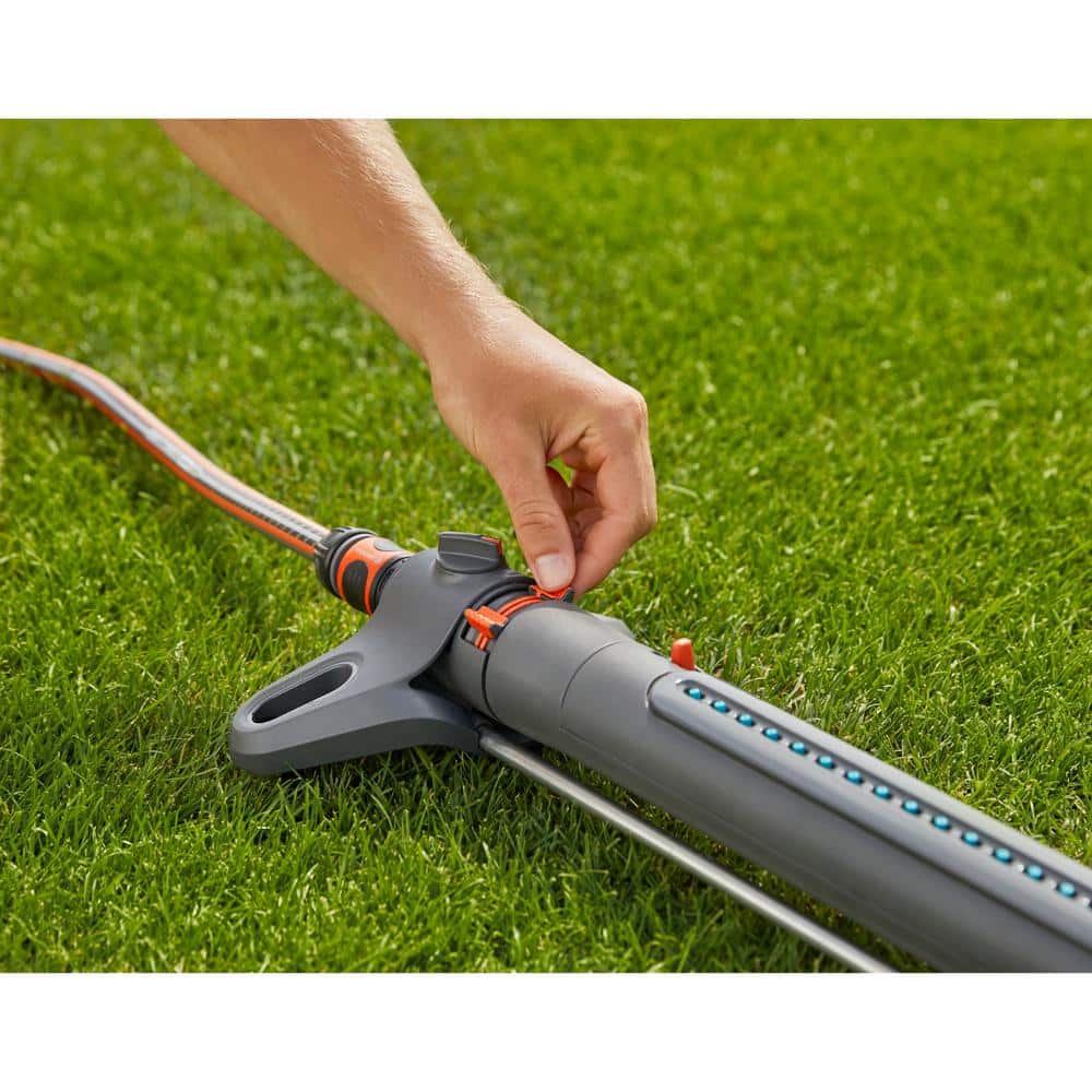 3-Adjustment 3800 sq. ft. Aquazoom Oscillating Sprinkler for Even Flow - Hercitys