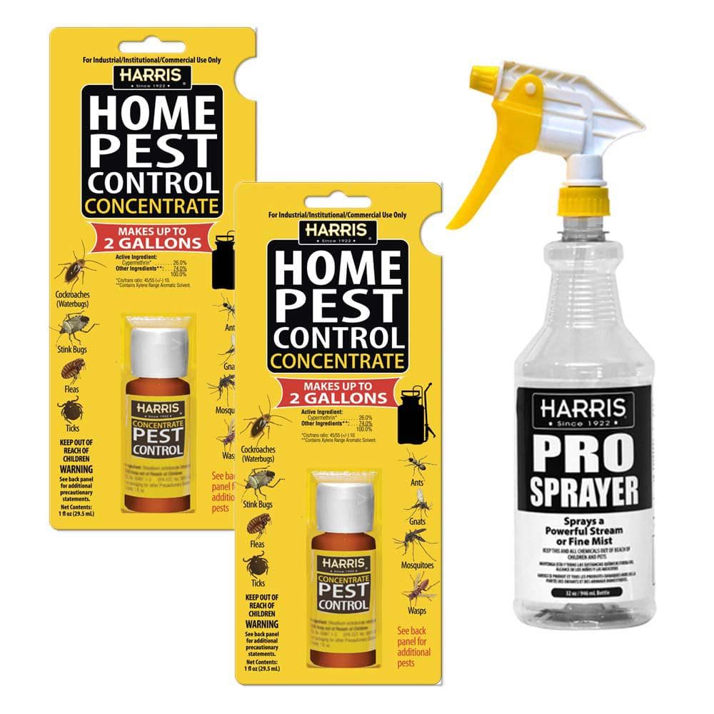 1 oz. Pest Control Concentrate with 32 oz. Professional Spray Bottle Value Pack (2-Pack) - Hercitys