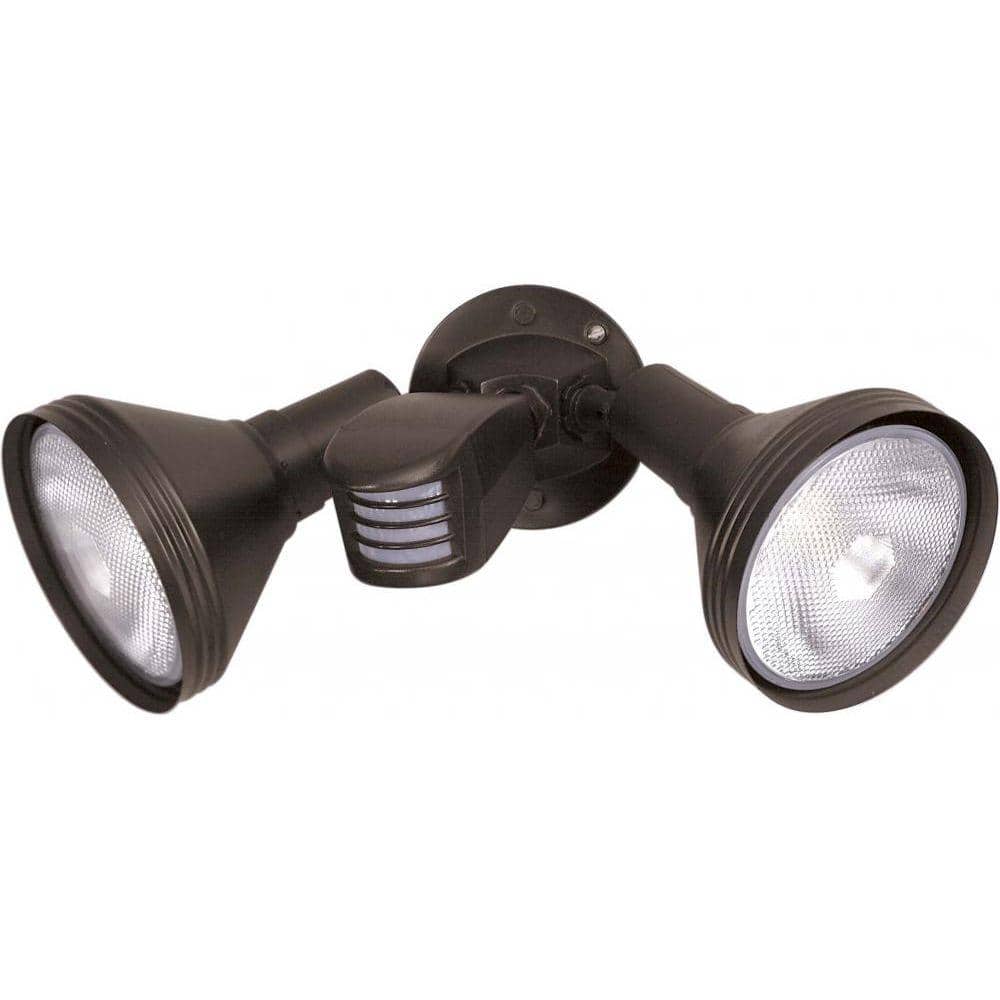 150 Watt Bronze Motion Sensing No Bulbs Included Flood Light - Hercitys