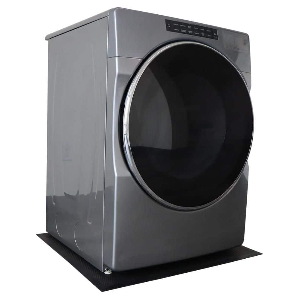 29 in. x 32 in. Black Rubber Washer and Dryer Mat - Hercitys
