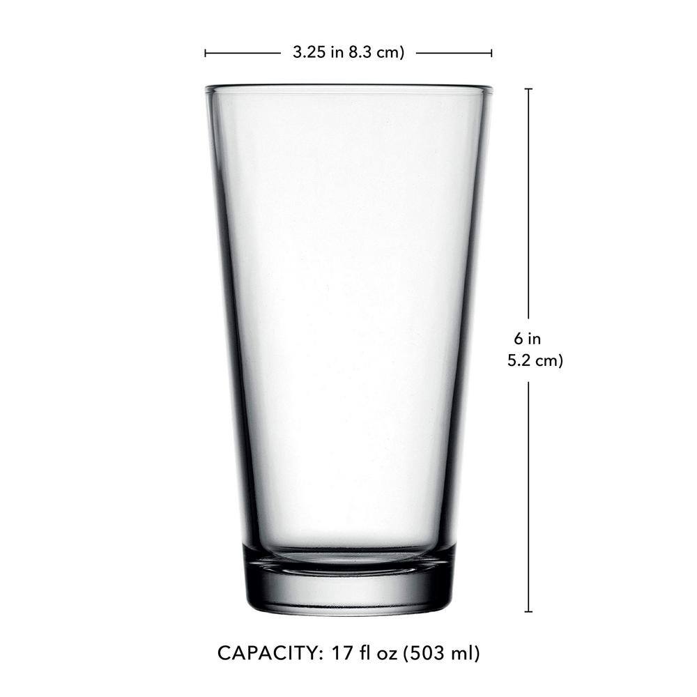 17 oz. Clear Glassware Set (Set of 10) Highball Glass for Home, Bar and Restaurants, Dishwasher Safe - Hercitys