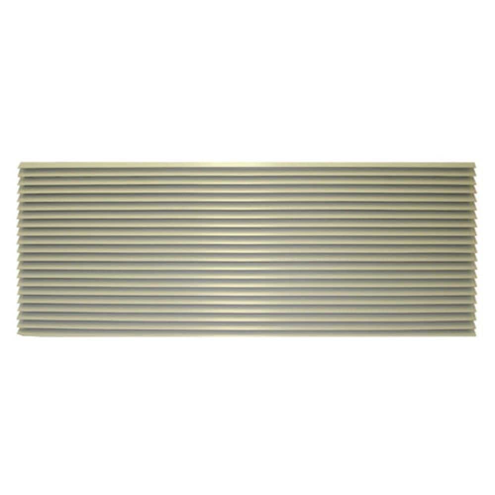 16 in. x 42 in. Extruded Aluminum Architectural Louvered Grille with Baked-On Paint - Hercitys