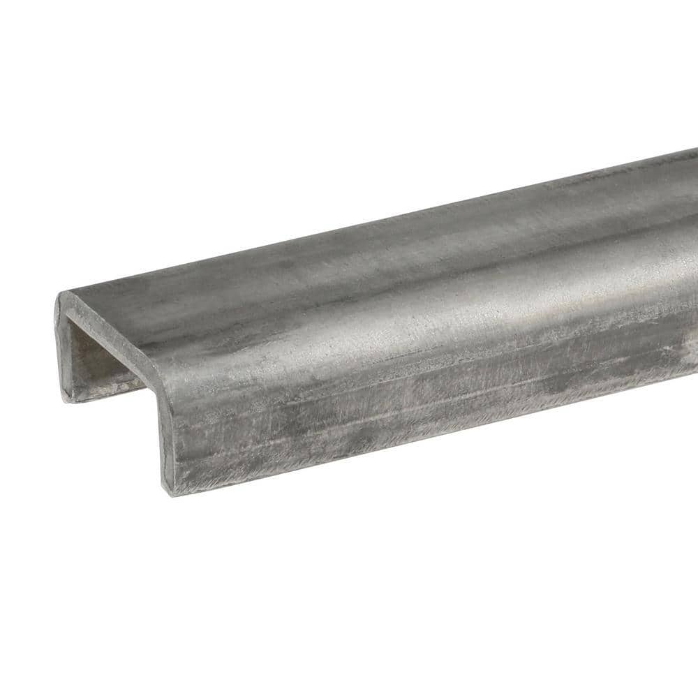 1 in. x 1/2 in. x 3 ft. – 1/8 in. Thick Plain Steel C-Channel - Hercitys