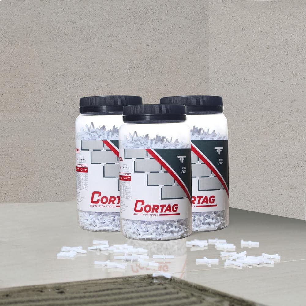 1/32 in. Hard Plastic T-Shape Leave-In Spacer (1,500 pack) - Hercitys