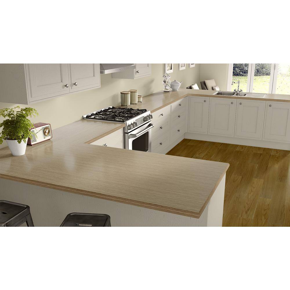 4 ft. x 8 ft. Laminate Sheet in Blond Echo with Premium Linearity Finish - Hercitys