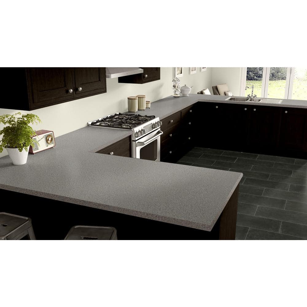 5 ft. x 12 ft. Laminate Sheet in White Nebula with Matte Finish - Hercitys