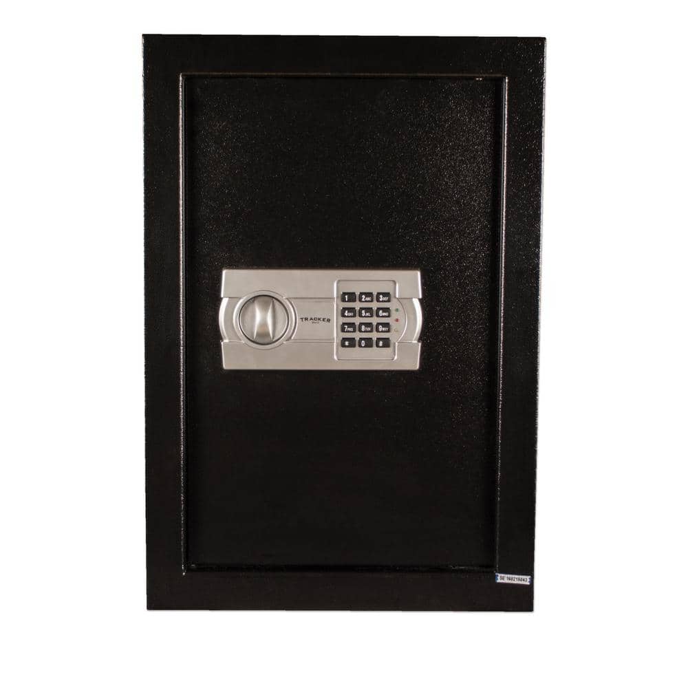 0.35 cu. ft. Steel Wall Safe with Electronic Lock, Black - Hercitys