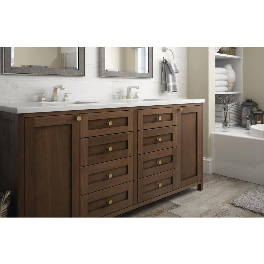 (25-Pack) Drum 1-1/4 in. (32 mm) Modern Champagne Bronze Round Cabinet Knobs - Hercitys