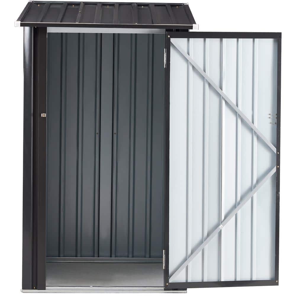 3 ft. x 3 ft. Outdoor Metal Steel Garden Shed Outdoor Steel Lockable Utility Shed for Backyard (9 sp. ft.) - Hercitys