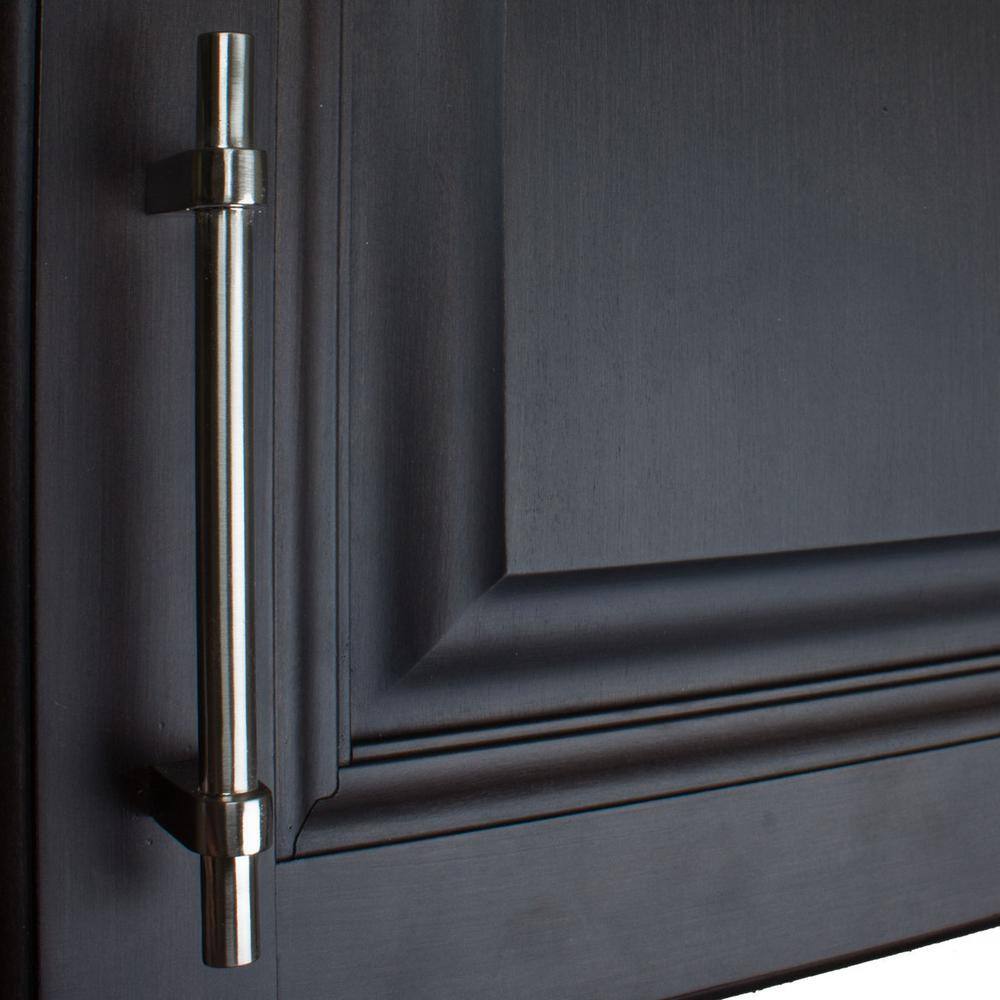 4-1/4 in. Center-to-Center Satin Nickel Solid Euro T-Bar Handle Pull (10-Pack) - Hercitys