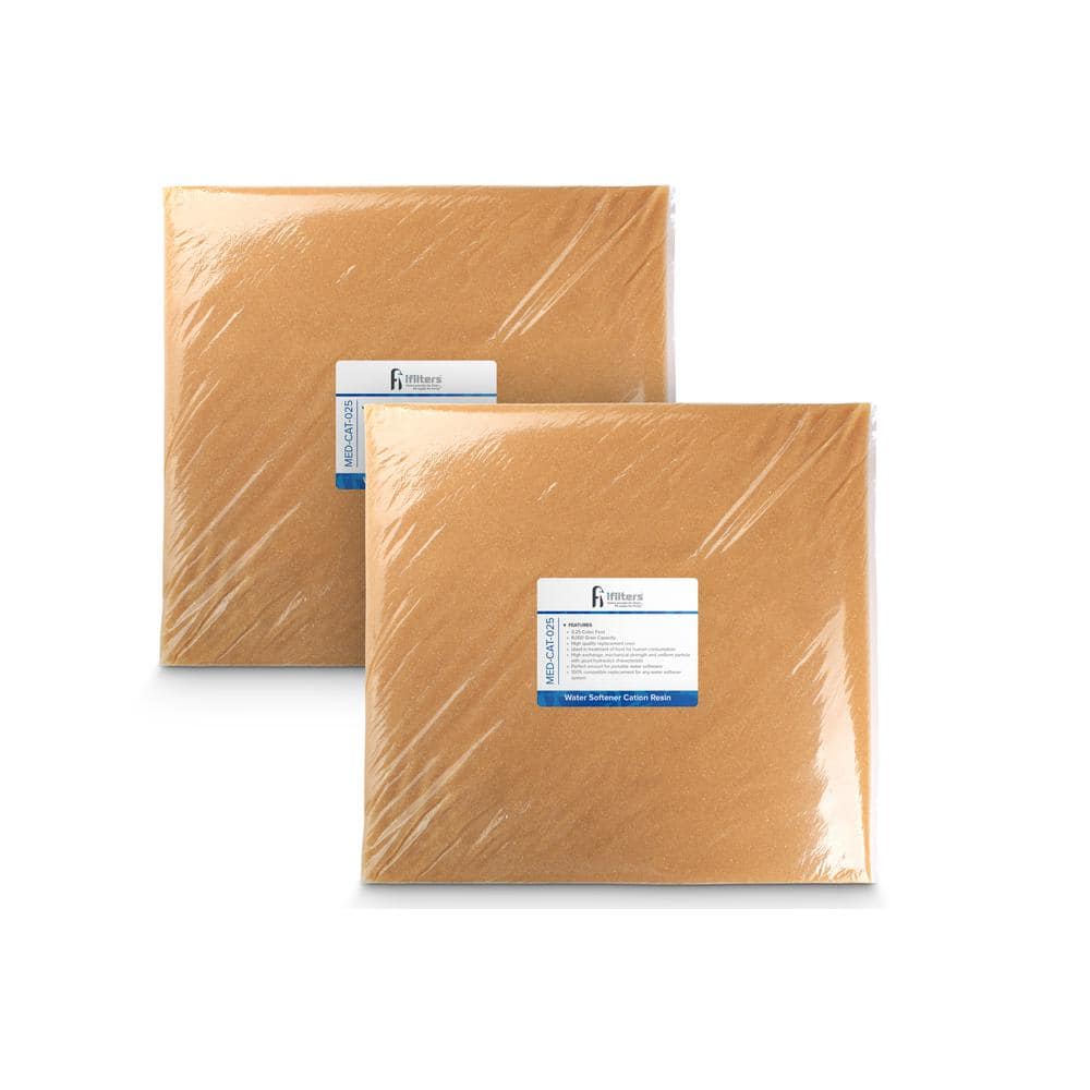 1/2 cu. ft. Water Softener Resin Media Replacement 100% Ion Exchange High-Quality Cation - Hercitys