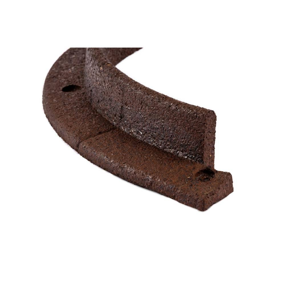 36 in. Brown Recycled Rubber Tree Ring (1-Pack) - Hercitys