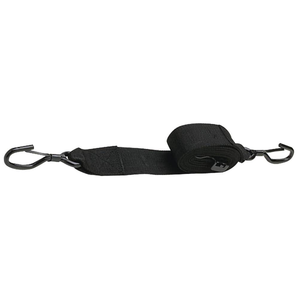 18 ft. Gunwale Trailer Tie Down Strap 2 in. W, Black - Hercitys