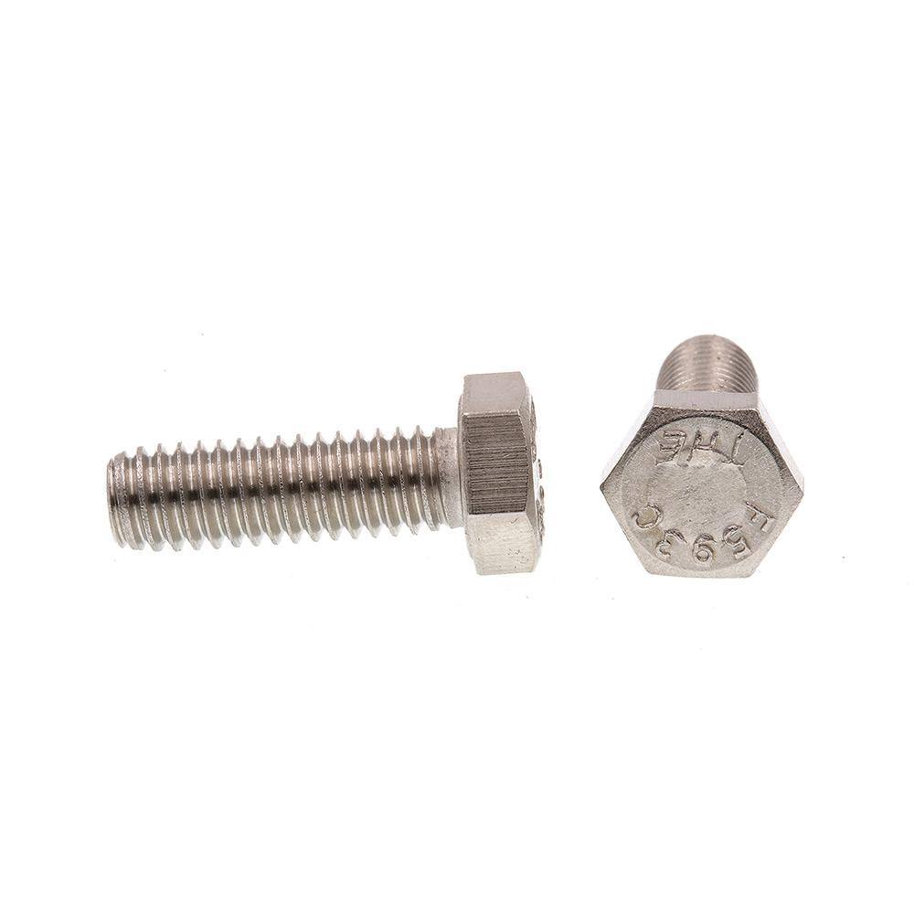 5/16 in.-18 x 1 in. Grade 304 Stainless Steel Hex Bolts (25-Pack) - Hercitys
