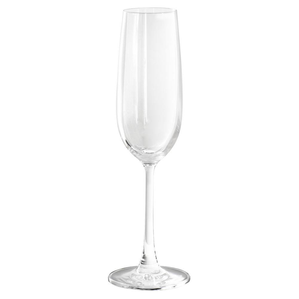 4-Piece 7.3 oz. Flute Glass Set in Clear - Hercitys