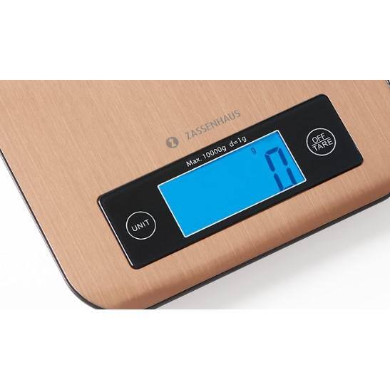 “Pure” Digital Kitchen Scale Copper 9.3 in. x 6.9 in. x 1 in. Food Scale - Hercitys