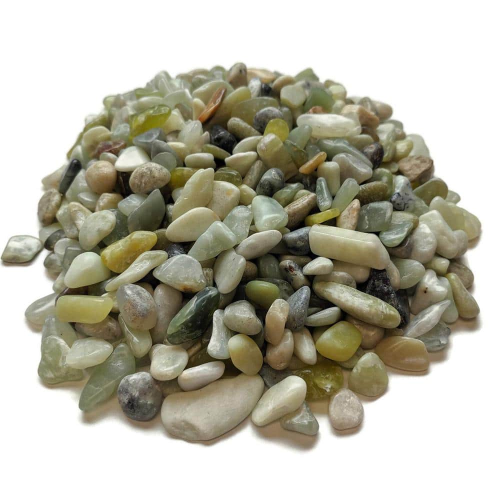 0.125 cu. ft. Multi-Colored Small Polished Pebbles 10 lbs. 3/8 in.-1/2 in. Size Landscape Rocks - Hercitys