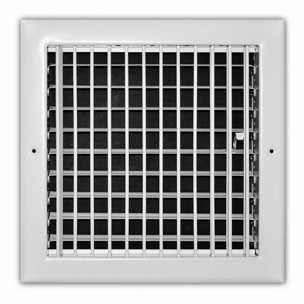 10 in. x 10 in. Adjustable 1-Way Wall/Ceiling Register - Hercitys