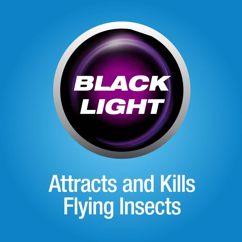 15-Watt/1500-Volt Bug Zapper Kills Bugs on Contact with Black UV Light Technology - Hercitys