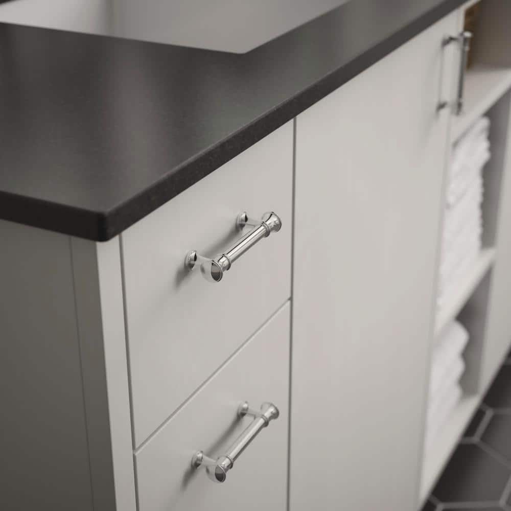 2-Pack Silverton 3 in. (76 mm) Classic Polished Chrome Cabinet Drawer Bar Pulls - Hercitys