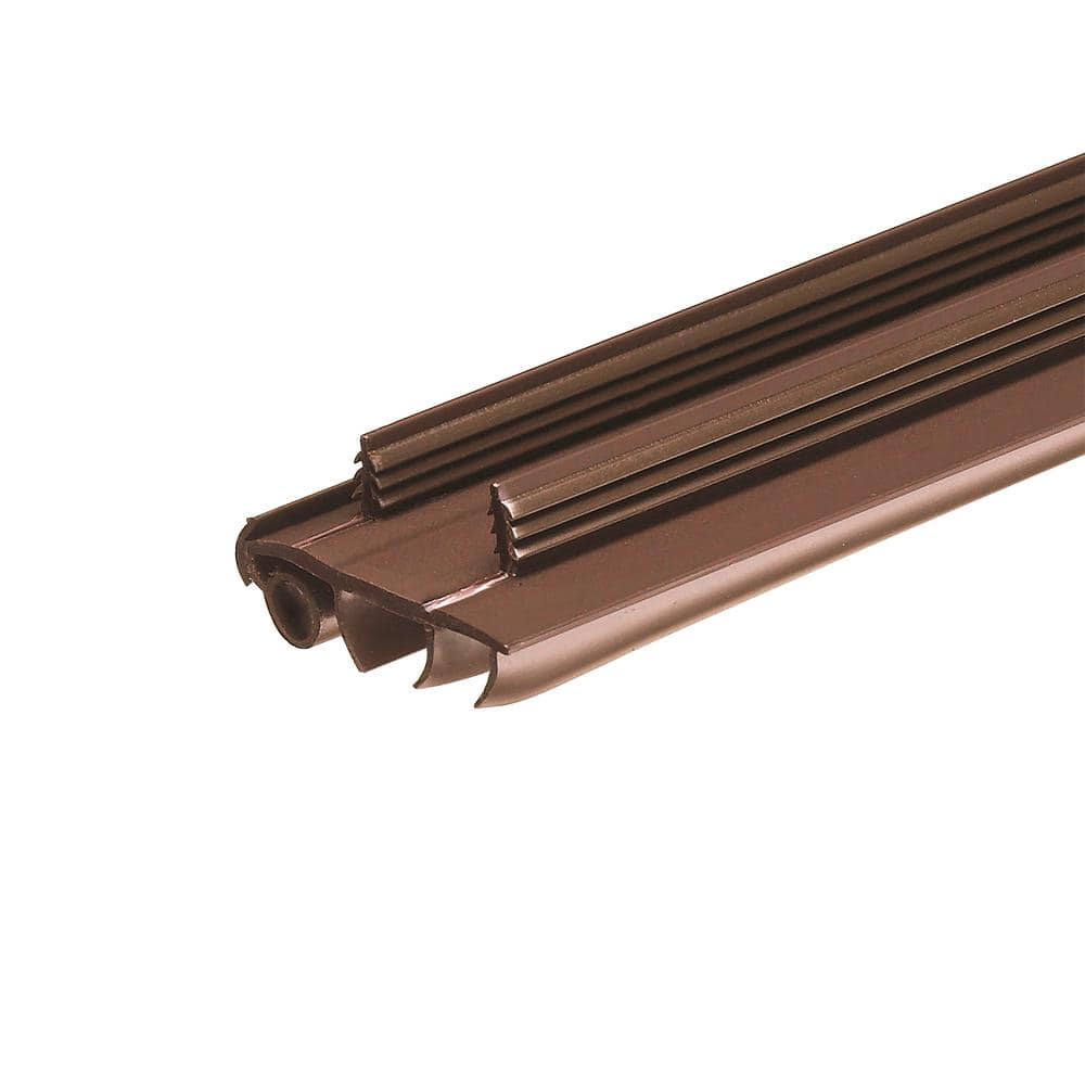 36 in. x 1-3/4 in. Brown PVC Door Bottom Replacement for Stanley Steel Doors - Hercitys