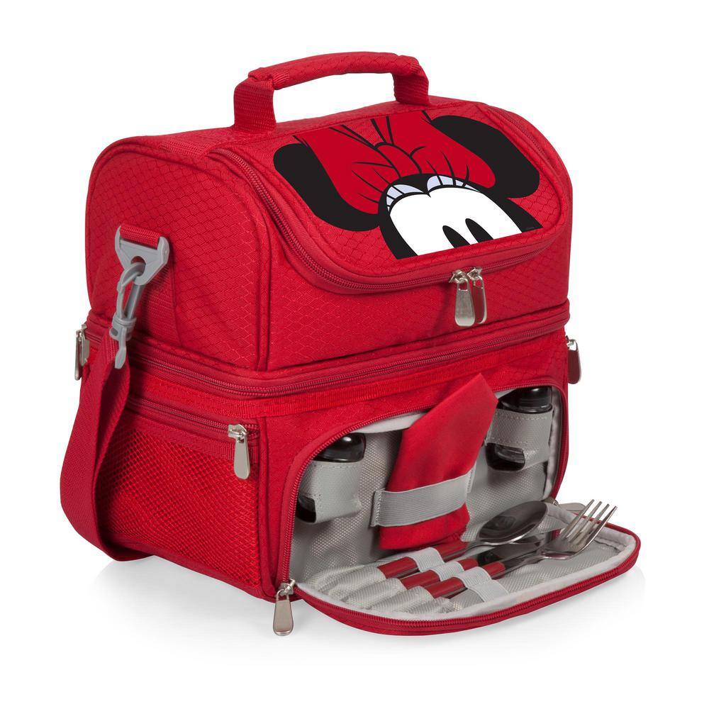 3 Qt. 8-Can Minnie Mouse Pranzo Lunch Tote Cooler in Red - Hercitys