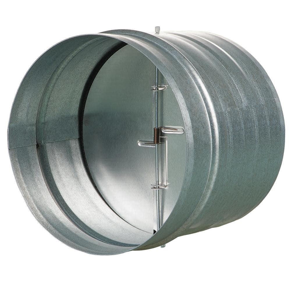 4 in. Galvanized Back-Draft Damper with Rubber Seal - Hercitys