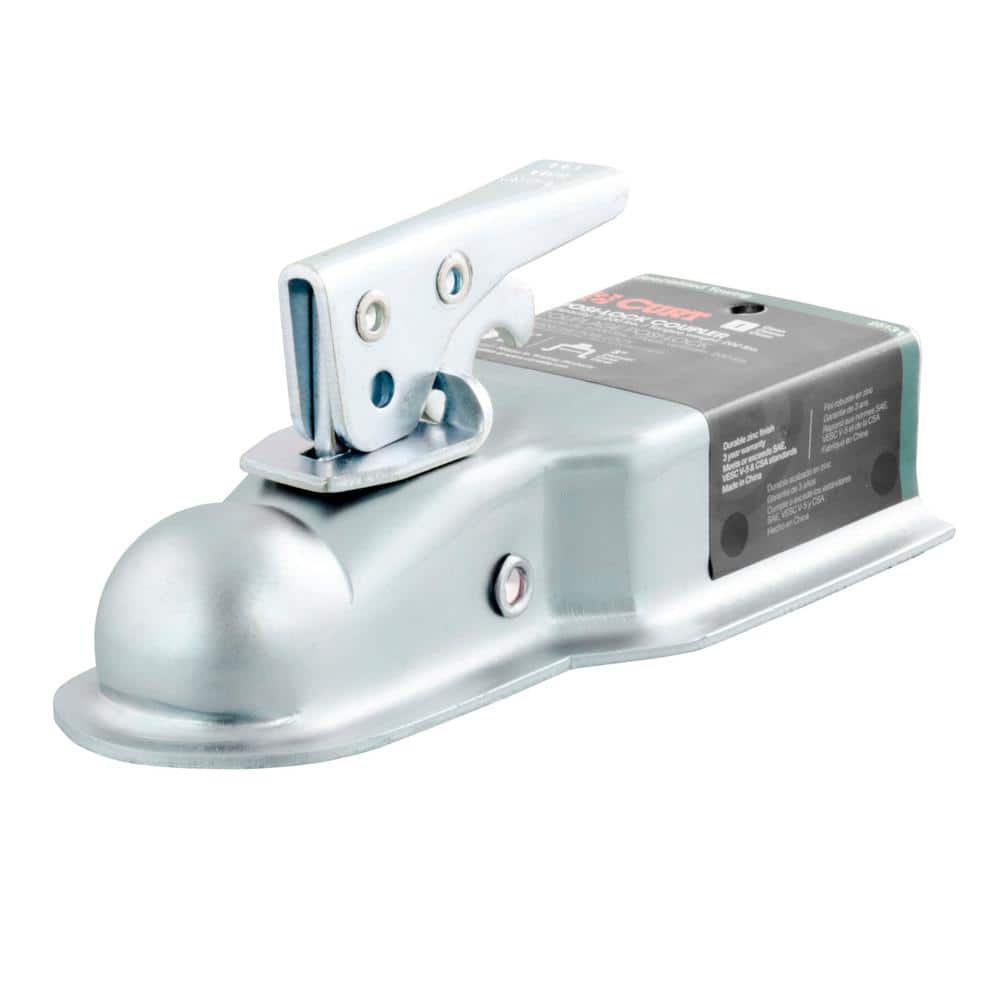 1-7/8″ Straight-Tongue Coupler with Posi-Lock (3″ Channel, 2,000 lbs., Zinc) - Hercitys