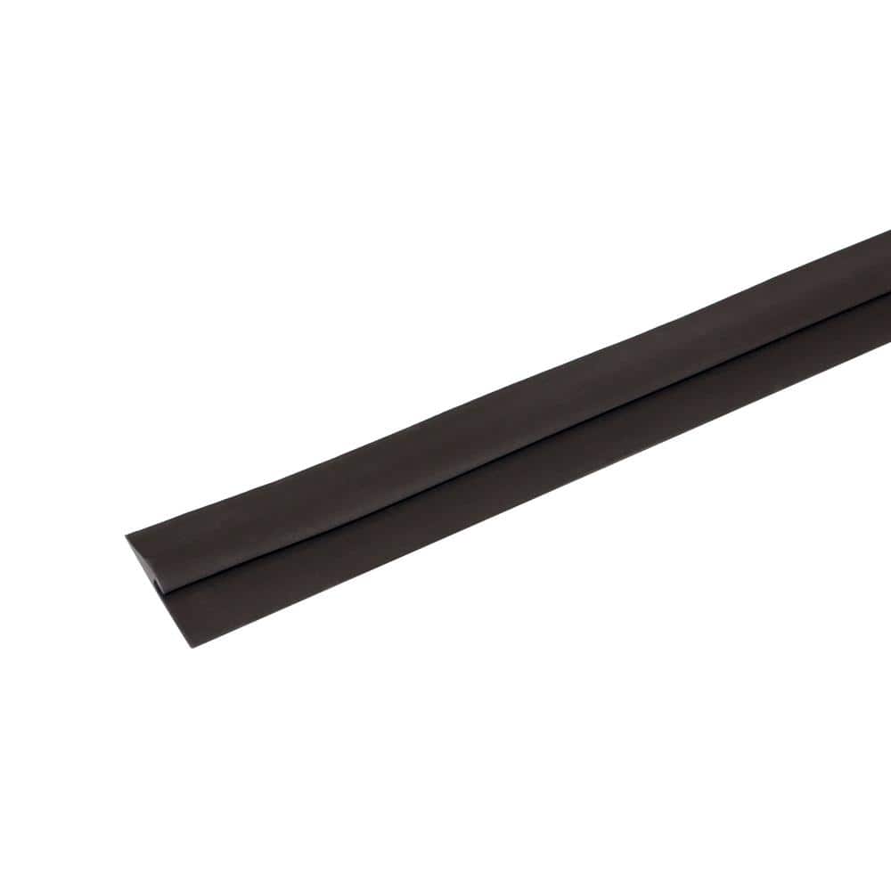2 1/4 in. x 9 ft. Rubber Flooring Transition Strip Black Commercial Grade - Hercitys