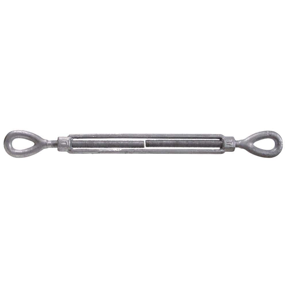 5/8-11 x 26-9/16 in. Eye and Eye Turnbuckle in Forged Steel with Hot-Dipped Galvanized (1-Pack) - Hercitys