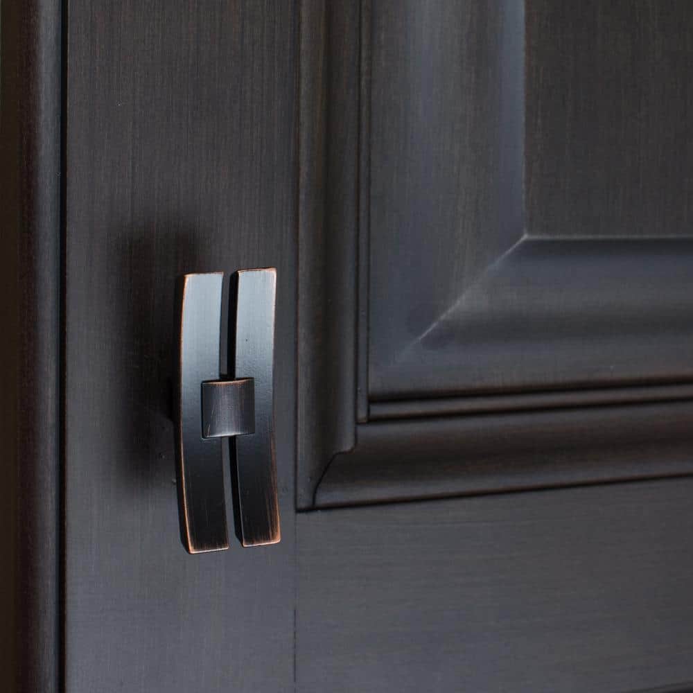 1-7/8 in. Oil Rubbed Bronze Industrial Dual Bar Cabinet Knob (10-Pack) - Hercitys
