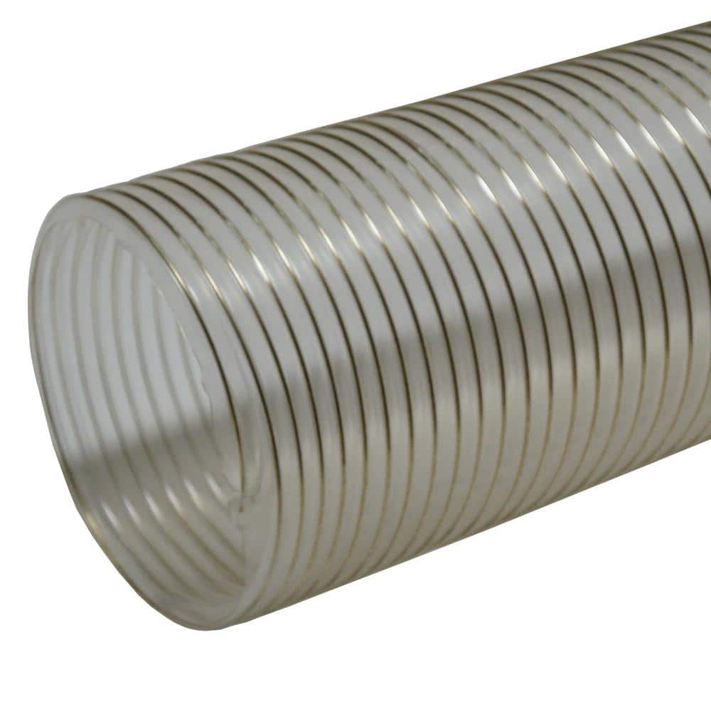 1.5 in. D x 25 ft. PVC Coil General Purpose Flexible Ducting in Clear - Hercitys