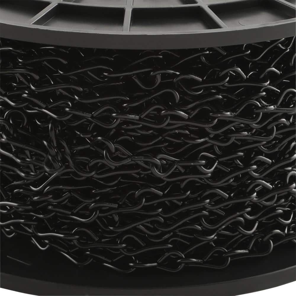 #14 x 190 ft. Steel Jack Chain, Black - Hercitys
