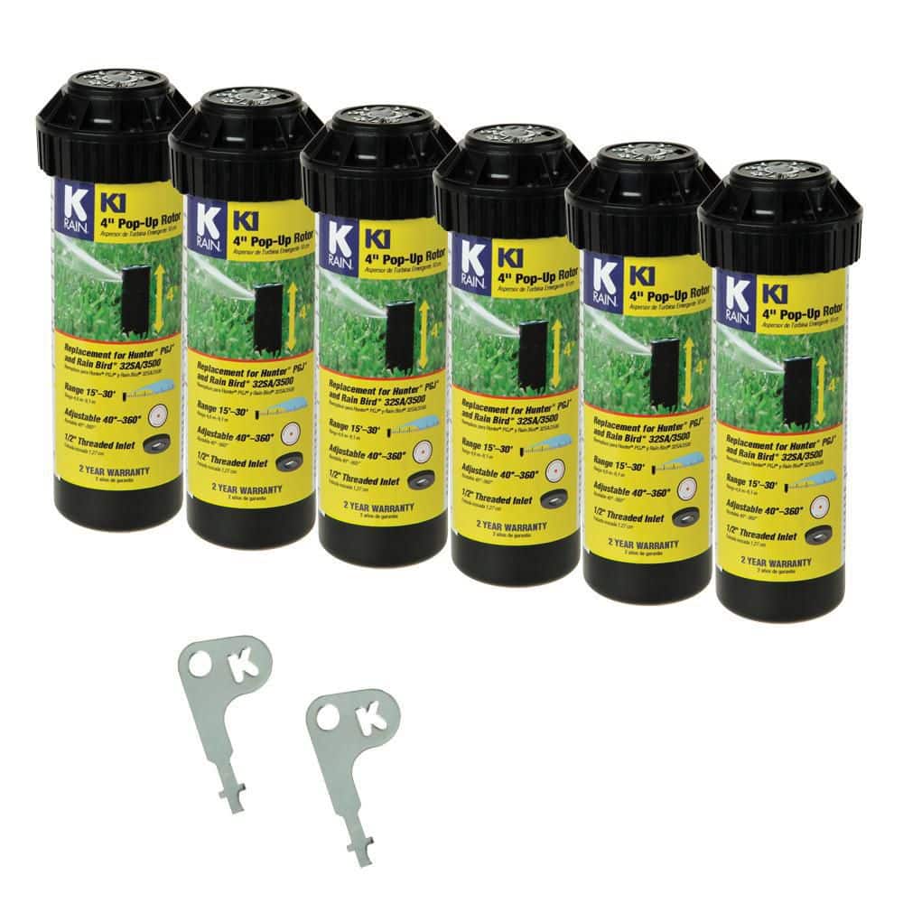 4 in. K1 Gear Drive Sprinkler (6-Pack) - Hercitys