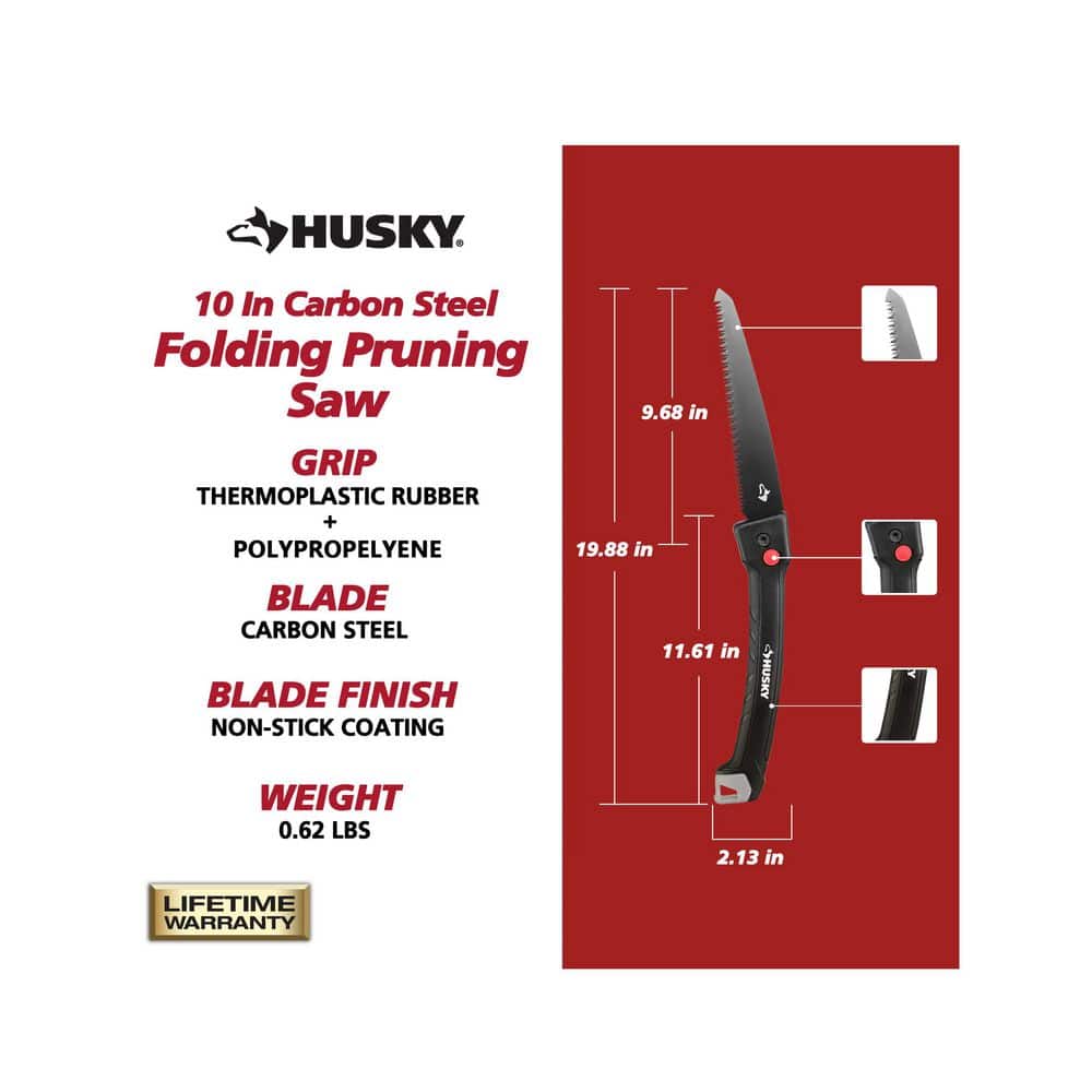 10 in. Carbon Steel Blade Folding Pruning Saw - Hercitys