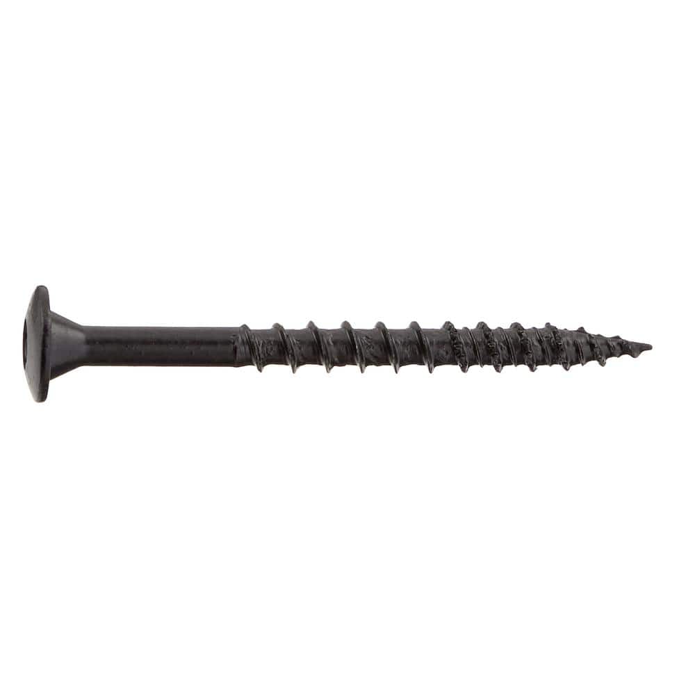10-Pack #8 x 2 in. Black 6-Lobe Star Drive Exterior Wafer Head Multi-Material Screw (10 lbs. / 1,160-Piece) - Hercitys