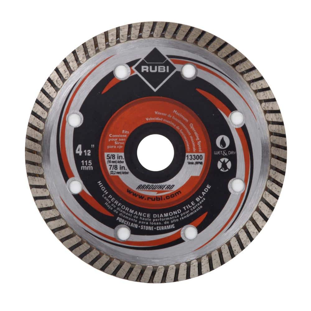 4.5 in. Premium Arrowhead Blade for Dry and Wet Cutting - Hercitys