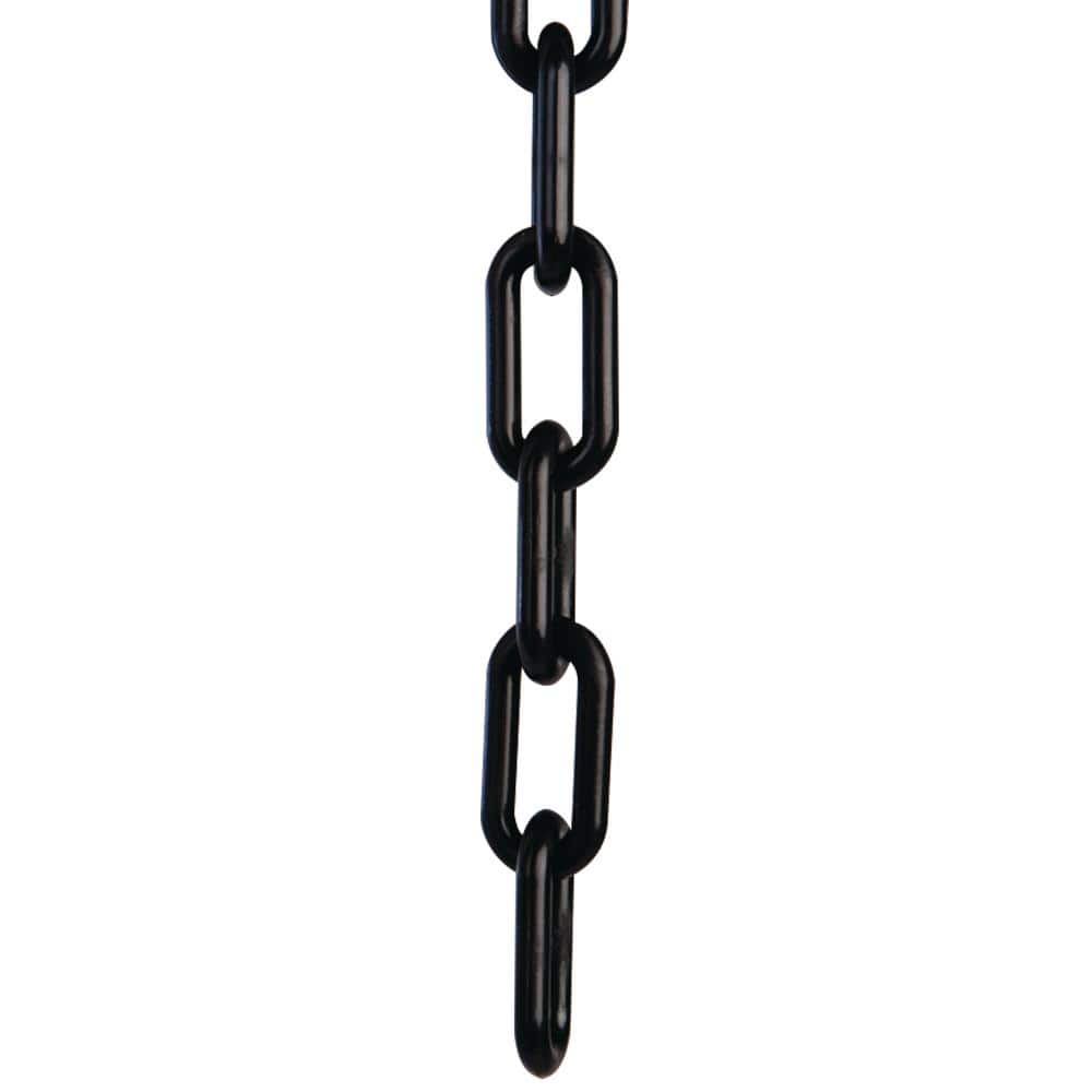 1.5 in. (#6, 38 mm) x 50 ft. Black Plastic Chain - Hercitys