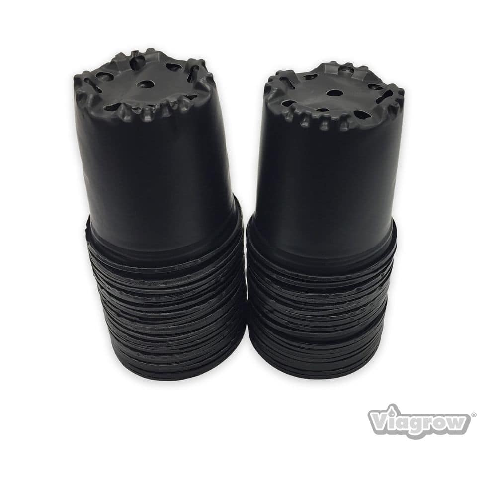 1/2 Gal. Plastic Nursery Pots (100-Pack) - Hercitys