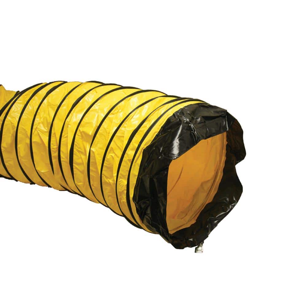 24 in. D x 25 ft. Coil Flexible Ducting Air Ventilator Yellow - Hercitys