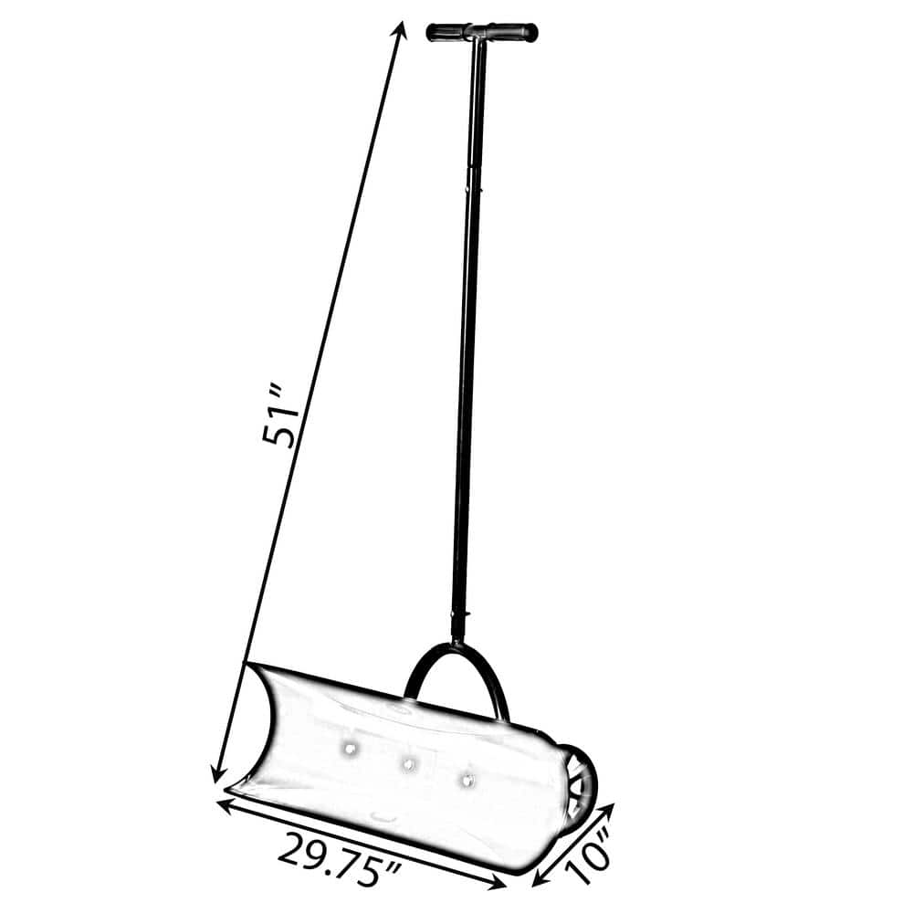 10 in. Plastic Handle Bi-Metal Blade Snow Shovel - Hercitys