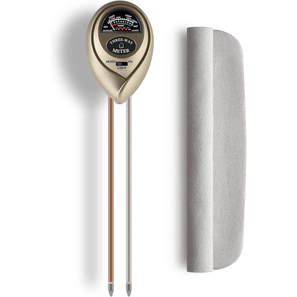 3-in-1 Double Needle Soil Plant Water Meter Moisture, Light, pH Tester for Plants Gardening Tool Soil Hygrometer Sensor - Hercitys
