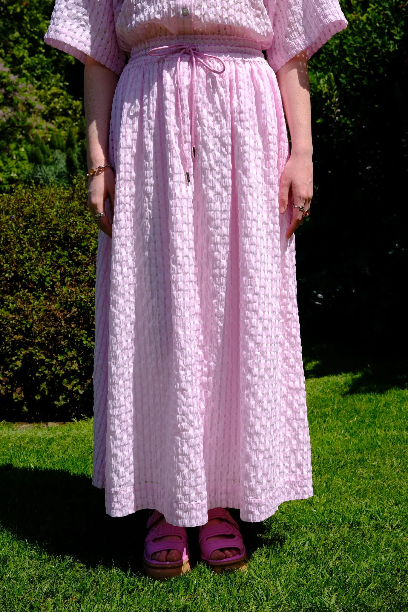 DOLCE SKIRT - PEONY CHECK - Hercitys