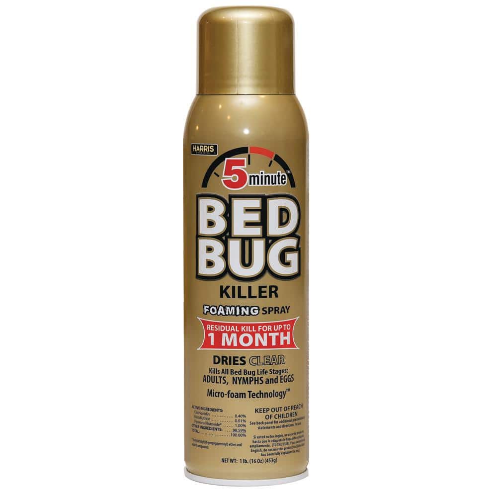 16 oz. 5-Minute Kills All Life Stages Bed Bug Killer Foaming Spray - Hercitys