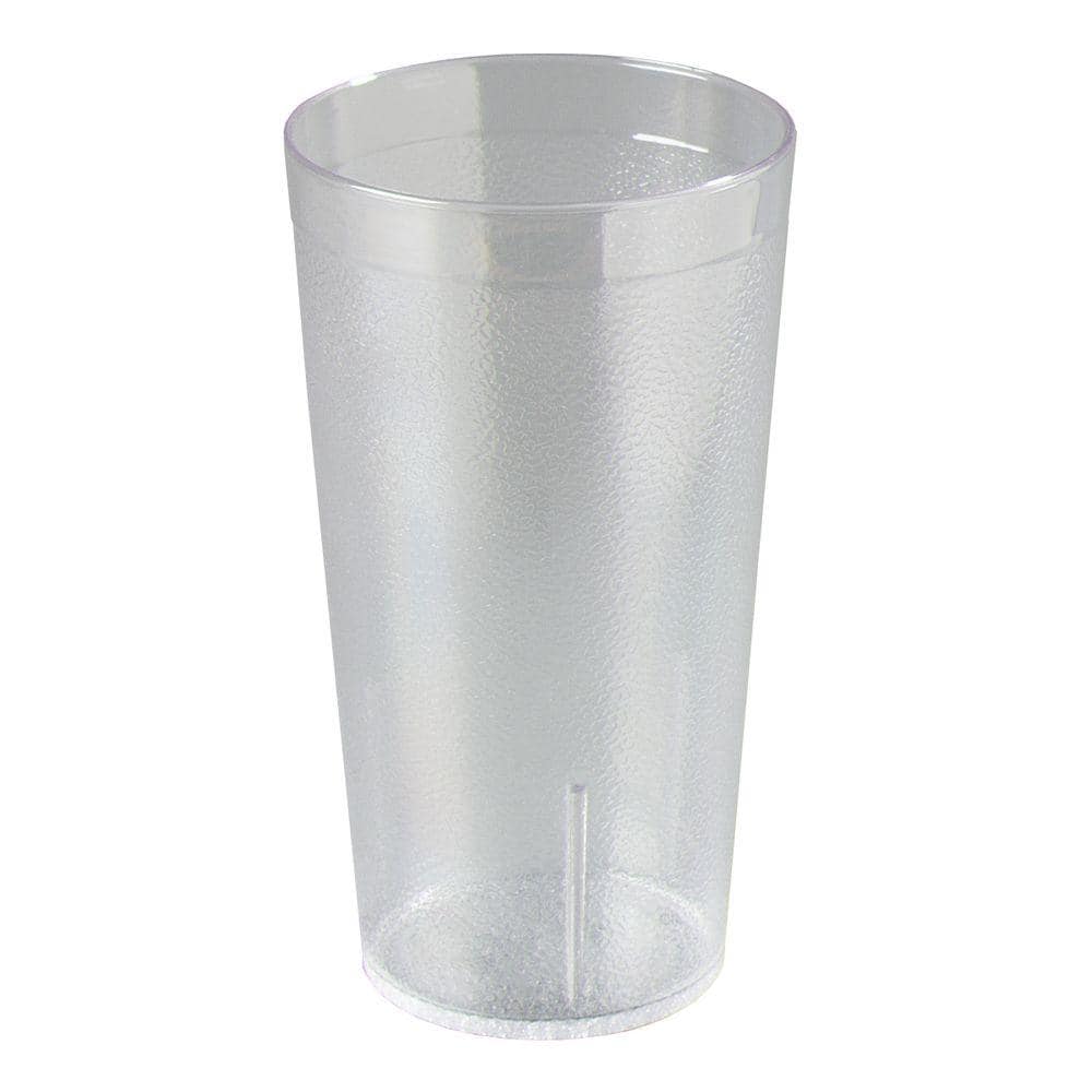16 oz. SAN Plastic Stackable Tumbler in Clear (Case of 24) - Hercitys