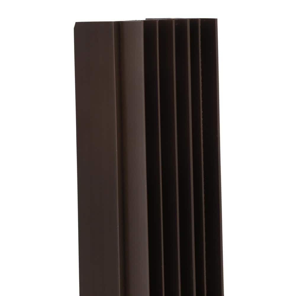 36 in. x 1-3/4 in. Brown Vinyl Slide-On Door Bottom for Metal Doors - Hercitys