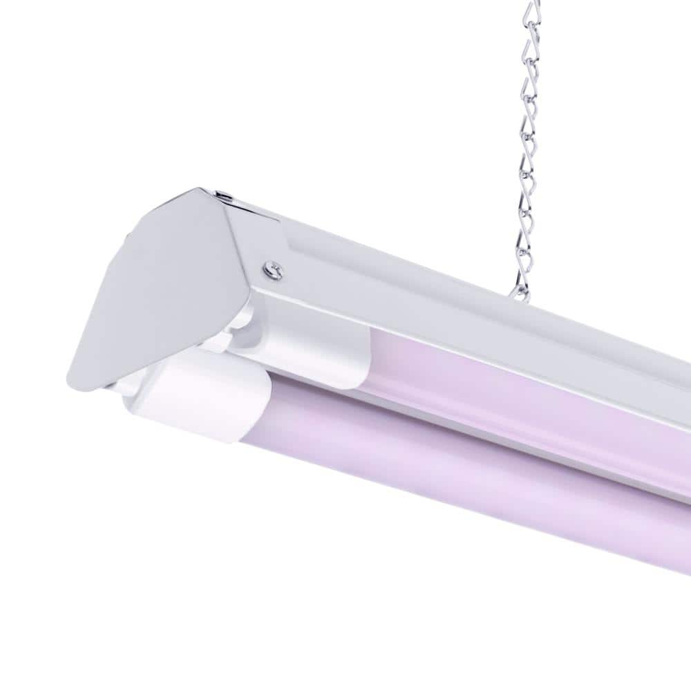 4 ft. 32-Watt Full Spectrum LED Grow Light Fixture (2 Tubes Included) - Hercitys