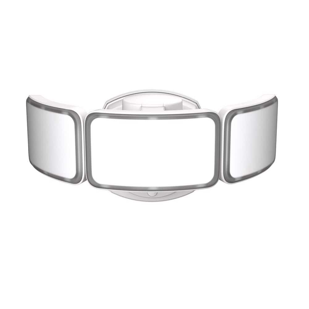 48-Watt 5000 Lumens White Dusk to Dawn LED Hardwired Security Flood Light - Hercitys